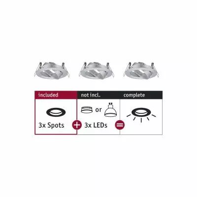 Spots encastr�s Choose Spots orientable max. 10W Alu tourn�230 V (92490)