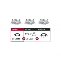 Spots encastrés Choose Spots orientable max. 10W Alu tourné230 V (92490)