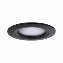 Spots encastrés LED Nova rond 3x6,5W Noir/dépoli fixe gradable sur 3niveaux kit de 3 (94474)