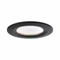 Spots encastrés LED Nova rond 3x6,5W Noir/dépoli fixe gradable sur 3niveaux kit de 3 (94474)