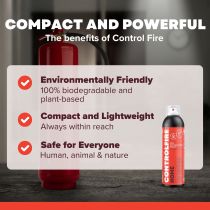 Spray extincteur, biodégradable, 200 ml, NL-FR (CFIRE200NLFR)