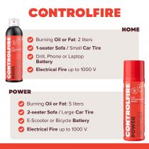 Spray extincteur, biodégradable, 200 ml, NL-FR (CFIRE200NLFR)