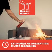 Spray extincteur, biodégradable, 500 ml, NL-FR (CFIRE500NLFR)