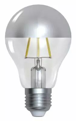 Standard A60 Filament LED \ Calotte Argent�e\  6W E27 2700K 750Lm Dimmable (15646)