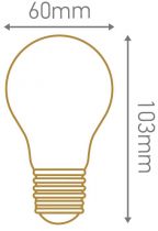 Standard A60 Filament LED 7W E27 2700K 806Lm Opaline (719002)