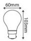 Standard A60 Filament LED 8W B22 2700K 780Lm Dimmable Mat. (28627)