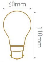 Standard A60 LED 330° 9W B22 4000K 820Lm Dépolie (160198)