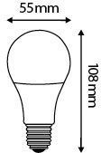 Standard LED 330° 7W E27 4000K 580lm opaque (167197)