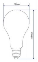 STANDARD LED 7W E27 240V 2700K 330°