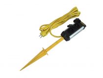 Stanley - Bloc Multiprise \ Ground Spike\  - 2 Prises - Avec Clapets Et Piquet (ESTN2SP)