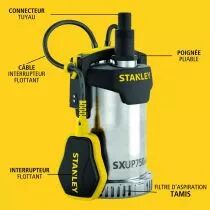 Stanley - Pompe Immerg&eacute;e - Acier Inoxydable - Eau Claire - 750 W (STN-P750SS)