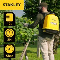 STANLEY - Pulvérisateur à batterie - 12 L - 14.4 V - 2.0 Ah (STN-SP12)