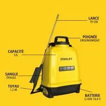STANLEY - Pulv&eacute;risateur &agrave; batterie - 12 L - 14.4 V - 2.0 Ah (STN-SP12)