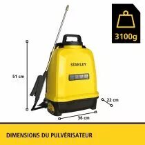 STANLEY - Pulv&eacute;risateur &agrave; batterie - 12 L - 14.4 V - 2.0 Ah (STN-SP12)
