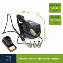 Station &Agrave; Air Chaud Pour Composants Cms - 2 En 1 (VTSS230)
