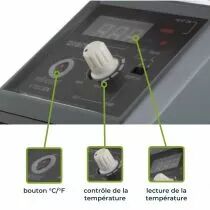 Station de soudage avec led & element d echauffement ceramique 48w 150-420&deg;c (VTSSC30N)