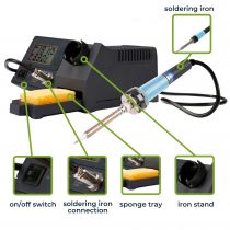Station de soudage céramique avec lcd 48w 150-450°c (VTSSC40N)