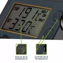 Station de soudage c&eacute;ramique avec lcd 48w 150-450&deg;c (VTSSC40N)