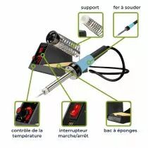 Station de soudage r&eacute;glable 48w 150 - 450&deg;c (VTSS4N)