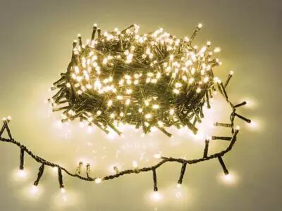 Straightlight LED - 16 m - 750 lampes blanc chaud - fil vert (STL-LED-16-750-24V-UW)