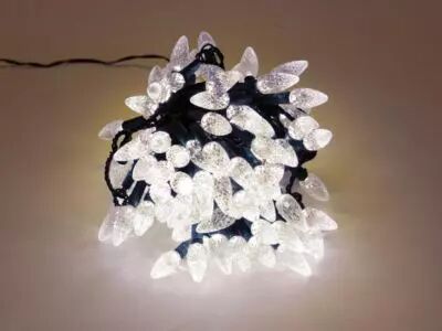 Strawberry Light LED - 12 m - 120 lampes blanc chaud - fil vert - 24 V (SL-LED-12-24V-UW)