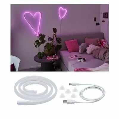 Strip USB Neon Colorflex Rose 1m 4,5W 5V blanc plastique (70561)