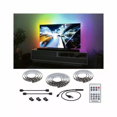 Strips USB TV 75 pouces Dynamic Rainbow RGB 5W 5V noir (78882)