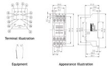 Support 14 poles rail din vis (449551)