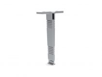 SUPPORT DE MONTAGE POUR PROFILÉ POUR RUBAN LED ALU-ROUND - POUR ARMOIRE - ARGENT  (MC-R3)