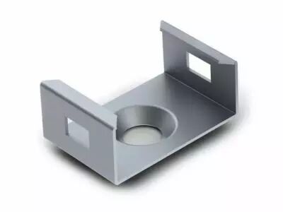 SUPPORT DE MONTAGE POUR PROFIL� POUR RUBAN LED SLIMLINE 7 mm - ACIER � RESSORT - ARGENT (MC-SL7-STEEL)