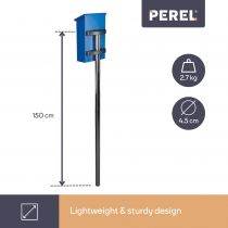 SUPPORT POUR BOÎTE AUX LETTRES - INOX - 42 x 26 x 50,5 cm (BG22001)