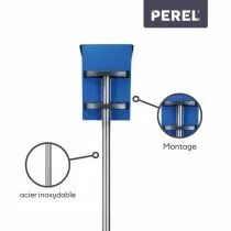 SUPPORT POUR BO&Icirc;TE AUX LETTRES - INOX - 42 x 26 x 50,5 cm (BG22001)