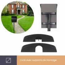 SUPPORT POUR BO&Icirc;TE AUX LETTRES - NOIR (BG22003)