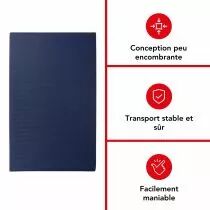 Support roulant pour meubles - rectangulaire - 650 x 400 mm - charge max. 400 kg (QT407)
