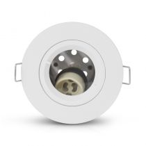 SUPPORT SPOT BBC DIAM 90MM BLC FIXE AJOURÉ IP65 + DOUILLE AUTOMATIQUE (77181)