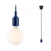 Suspension Ketil Neordic max1x60W E27 bleu nuit 230V tissu/sil (78430)