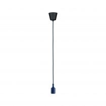 Suspension Ketil Neordic max1x60W E27 bleu nuit 230V tissu/sil (78430)