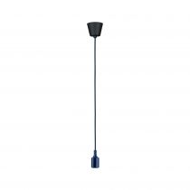 Suspension Ketil Neordic max1x60W E27 bleu nuit 230V tissu/sil (78430)