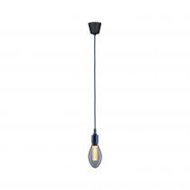 Suspension Ketil Neordic max1x60W E27 bleu nuit 230V tissu/sil (78430)