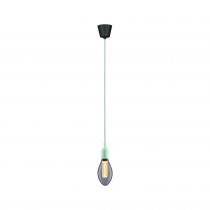 Suspension Ketil Neordic max1x60W E27 vert clair 230V tissu/sil (78428)