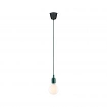 Suspension Ketil Neordic max1x60W E27 vert foncé 230V tissu/sil (78429)