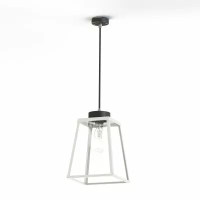 Suspension Lampiok 2 N�2 Blanc pur 101 - Gris noir Diffuseur opale (178004101)