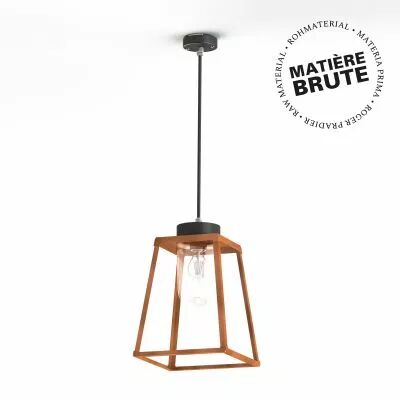 Suspension Lampiok 2 N�2 Cuivre brut 082 - Gris noir Diffuseur opale (178004082)
