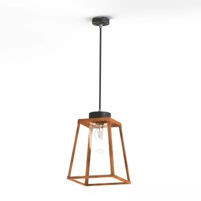 Suspension Lampiok 2 N�2 Cuivre patin� vernis 080 - Gris Diffuseur opale (178004080)