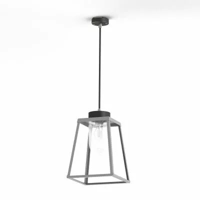 Suspension Lampiok 2 N�2 Gris soie 105 - Gris noir Diffuseur opale (178004105)