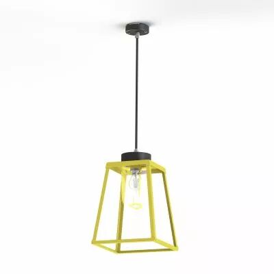 Suspension Lampiok 2 N�2 Jaune soufre 068 - Gris noir Diffuseur opale (178004068)