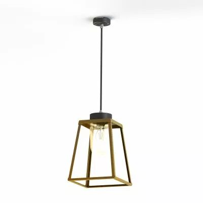Suspension Lampiok 2 N�2 Laiton vernis teint� 070 - Gris Diffuseur opale (178004070)