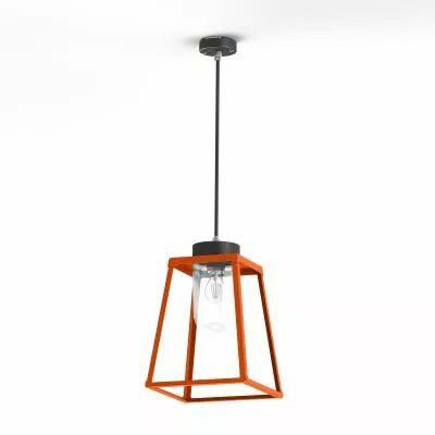 Suspension Lampiok 2 N�2 Orang� pur 014 - Gris noir Diffuseur opale (178004014)