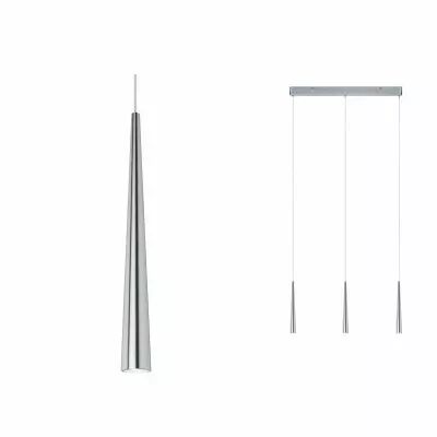 Suspension LED 3 flammes Gutta 3x7 W Alu bross� gradable (70930 )