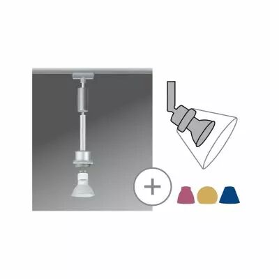 Suspension LED Blanko DecoSystems Urail 1x3,5W GZ10 230V chrome mat m�tal (95183)